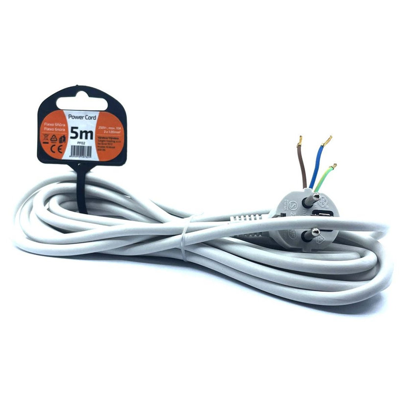 Flexo šňůra 5m 3x1 bílá