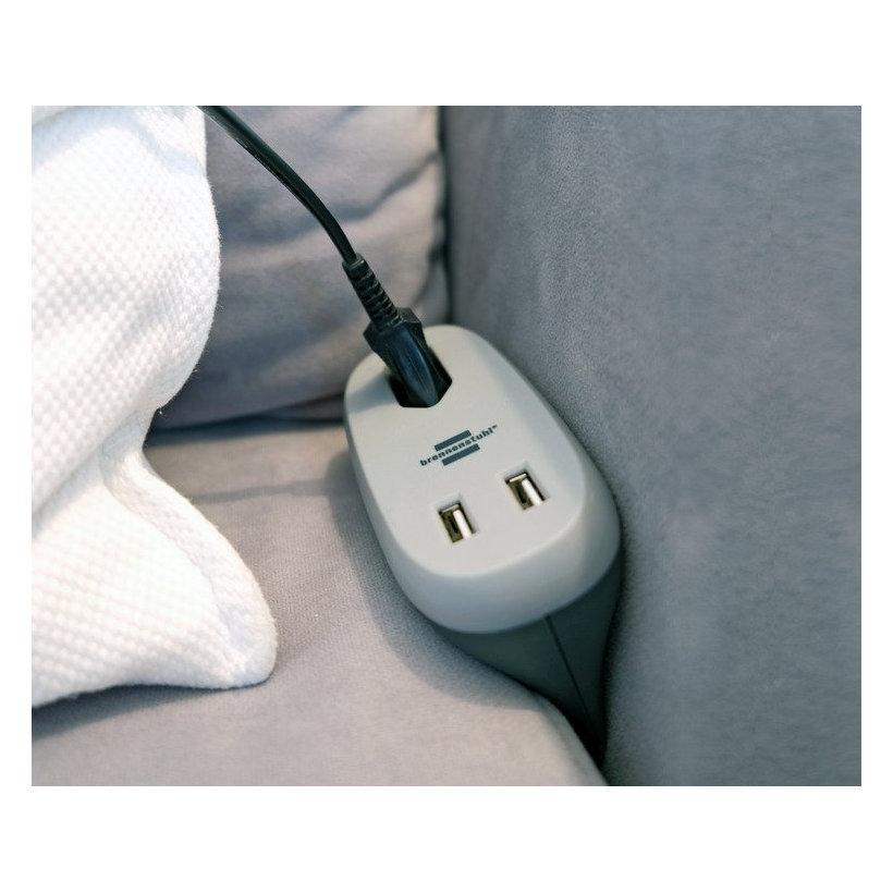 Stolová zásuvka 1-násobná, plochá 3m