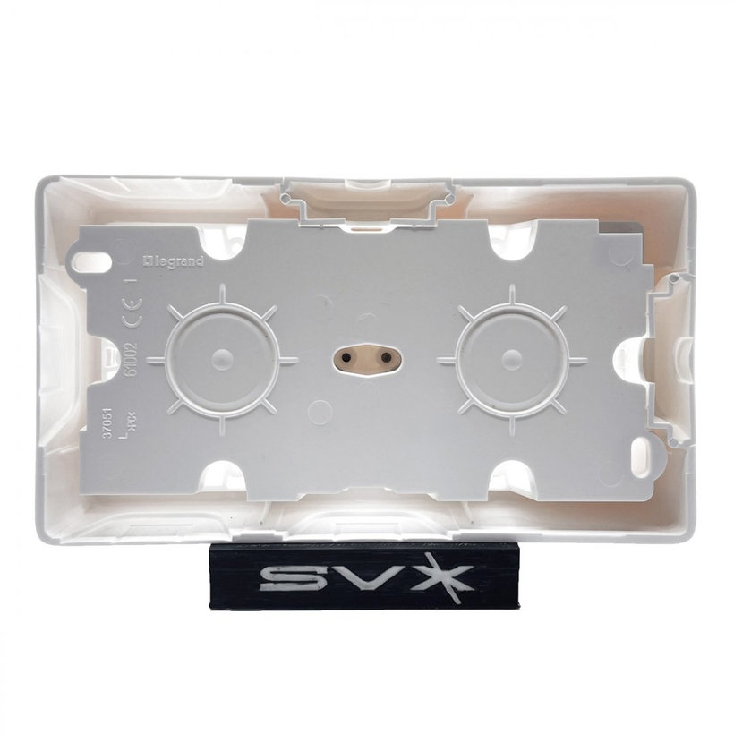 Valena 2 krabice na omítku bílá