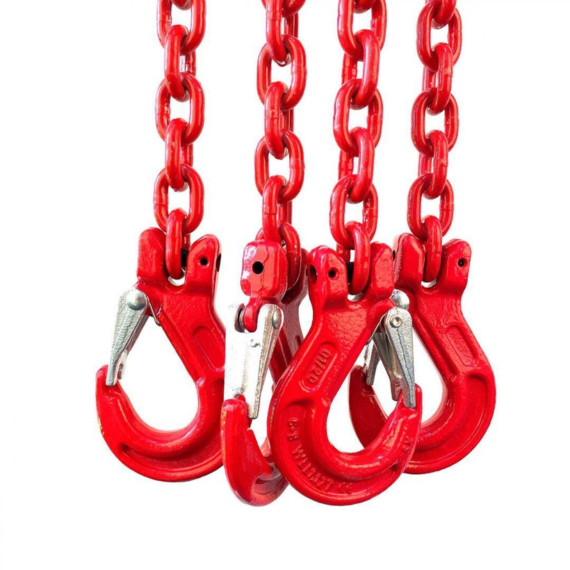 Řetězový závěs oko-4 háky tř 80 se zkracovačem (2,5 m, 2360/1700 kg, 6 mm)