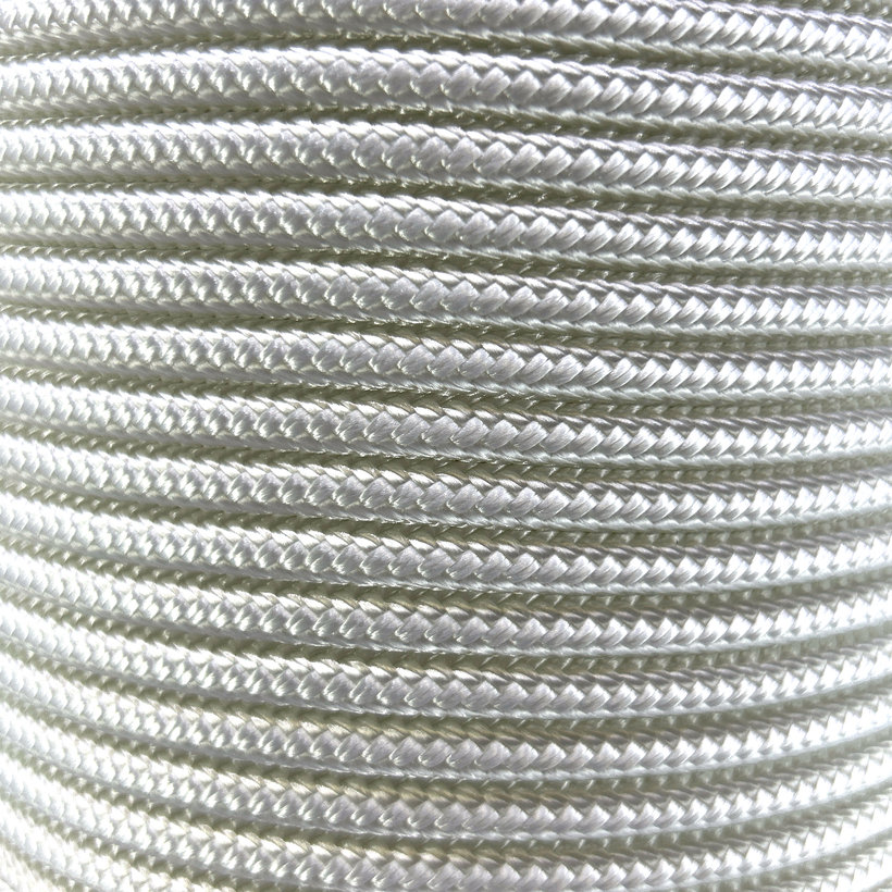 PA pletené lano s jádrem bílé 16pr 4mm