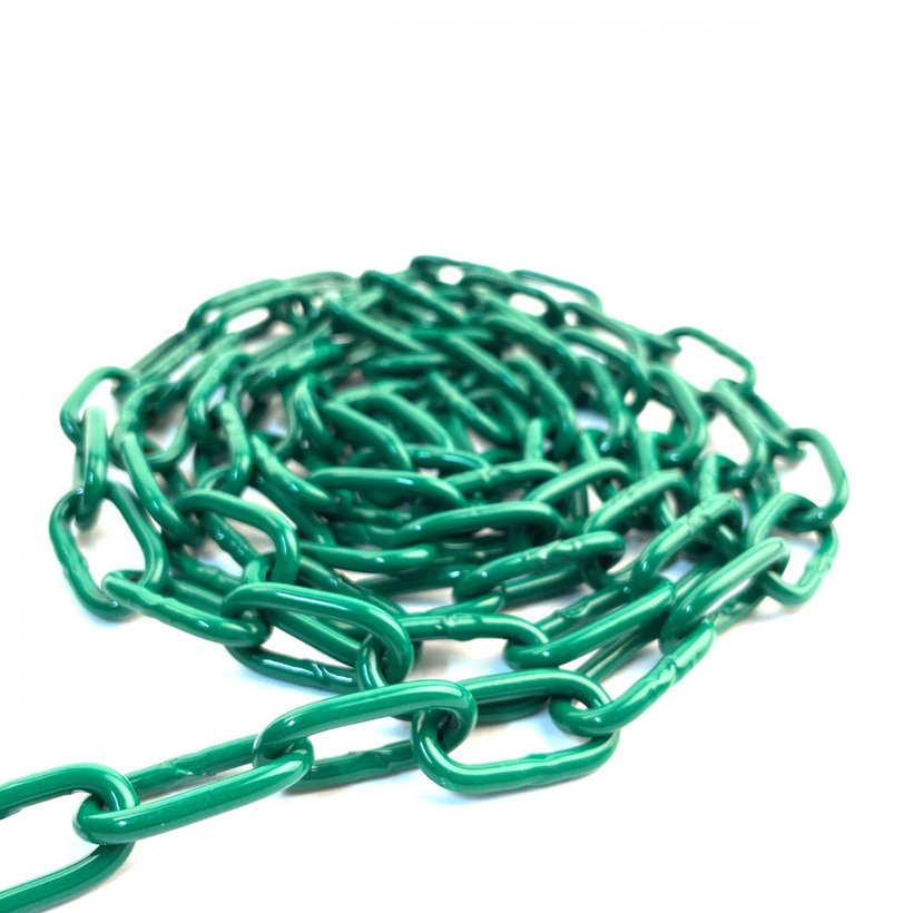 Klasický řetěz barevný na cívce/zelená 3mm