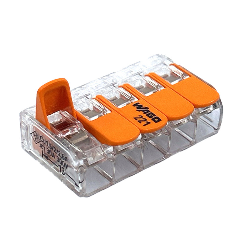 Svorka bezšroubová s páčkou - 5 vodičů