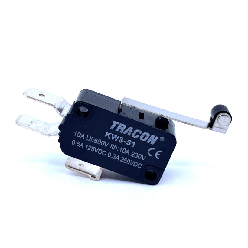 Mikrospínač s pákou a kladkou