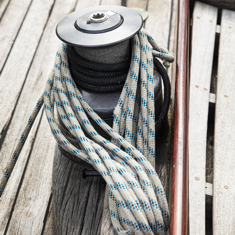 PES startovací šňůra TORNADO 16pr 4mm–100m bílo-modrá