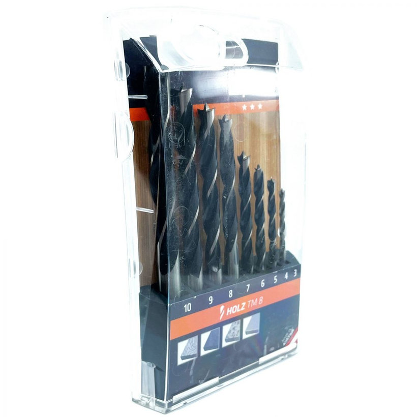 Sada vrtáků do dřeva - 8dílná