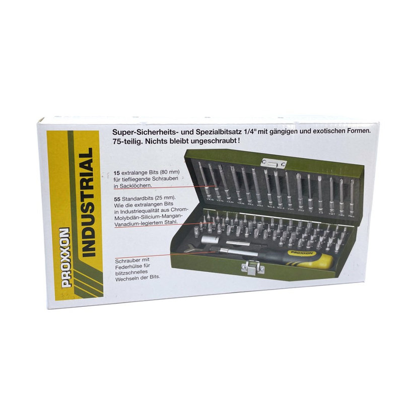 Sada bitů 75 dílná 1/4"
