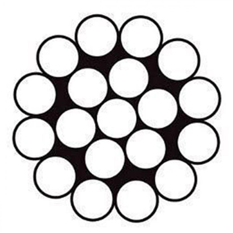 Ocelové lano DIN 3053 1x19 5mm