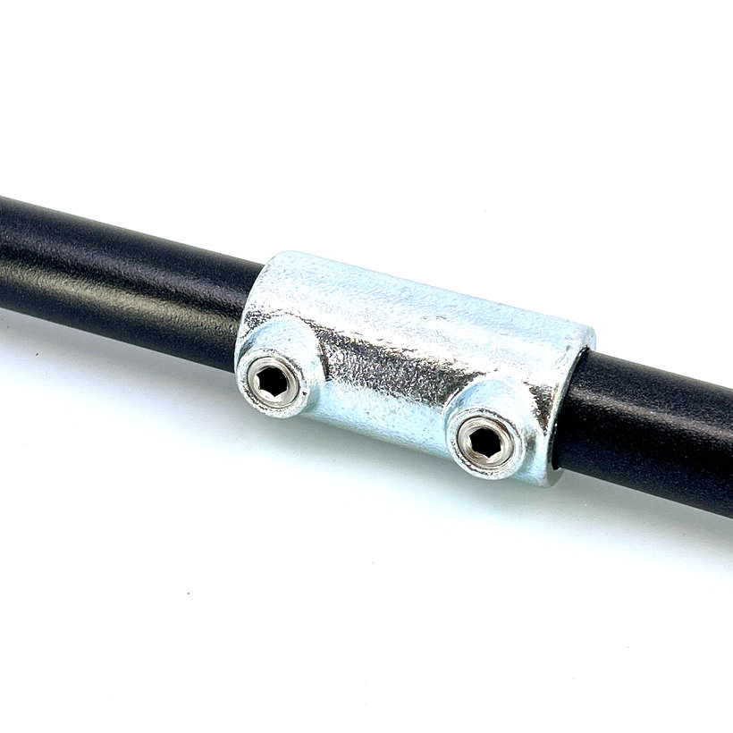 Trubkový konektor 27 mm - pozinkovaný