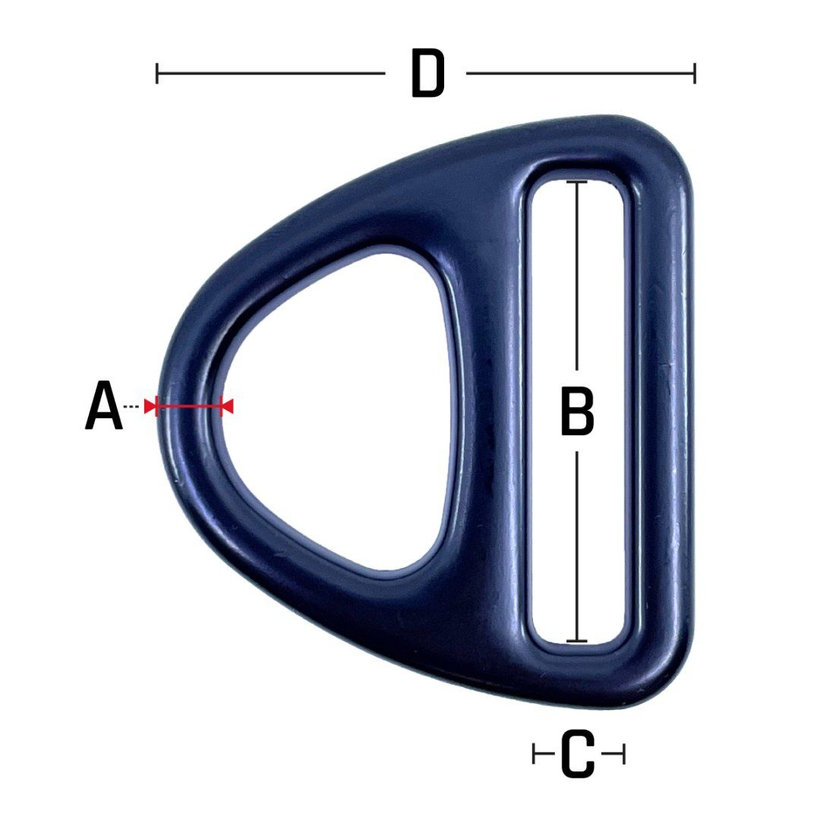 Trojúhelník pro postroje 3x20mm