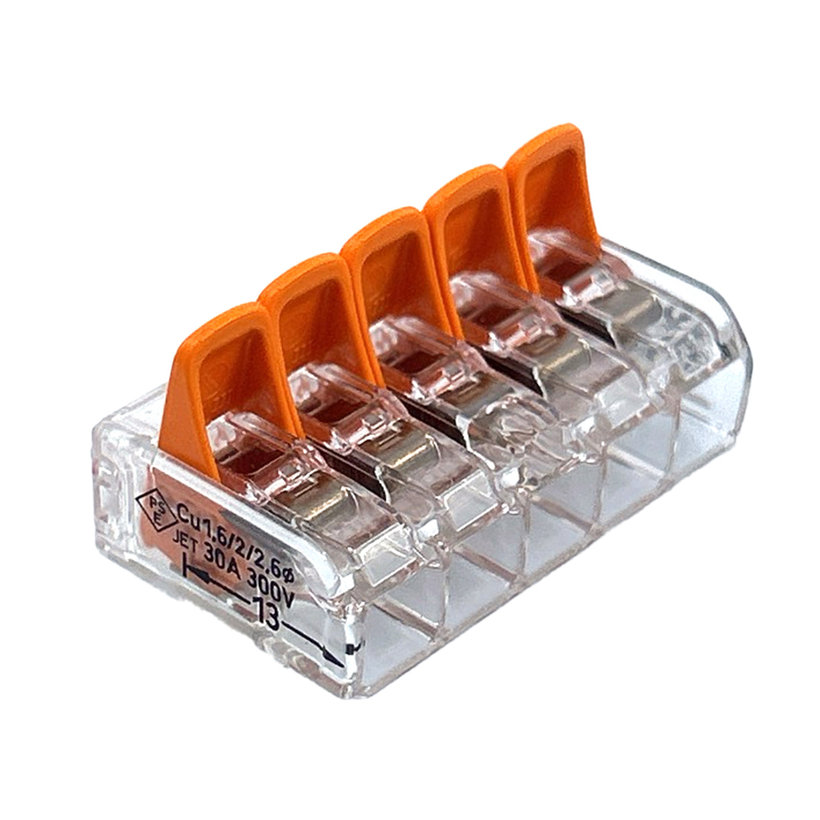 Svorka bezšroubová s páčkou - 5 vodičů