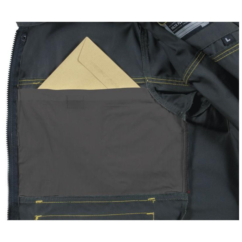 Pracovní bunda D-MACH šedá-žlutá XXL