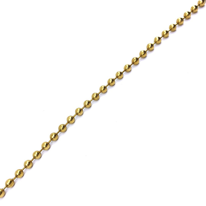 Řetěz kuličkový žlutý zinek 2,1mm