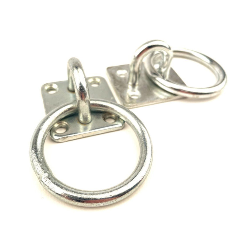 Deska s okem a kroužkem pozinkovaná 55x55mm