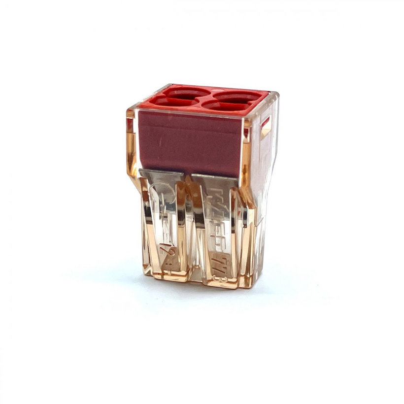 Spojovací svorka bezšroubová - 4 vodiče