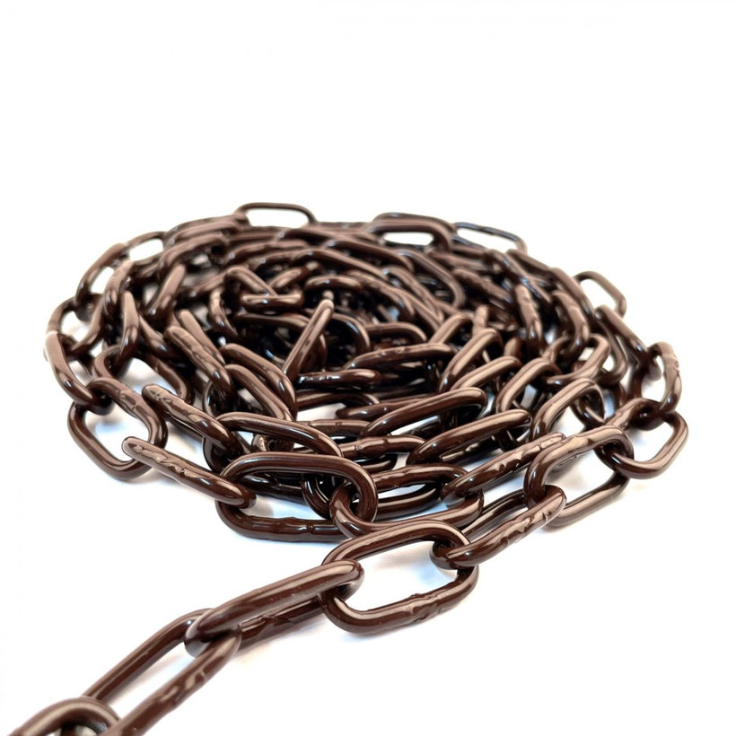 Klasický řetěz barevný na cívce/hnědá 3mm