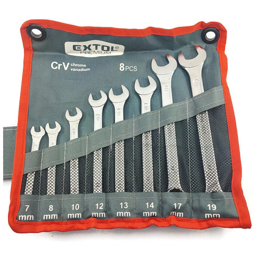 Klíče oko - vidlice, 8-dílná sada