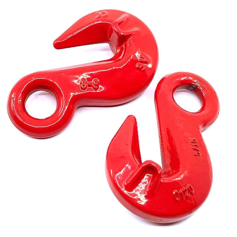 Zkracovací hák s okem tř 80 červený 20mm