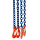 Řetězový závěs oko-4 háky tř 100 se zkracovačem (7,5 m, 14 000/10 000 kg, 13 mm)