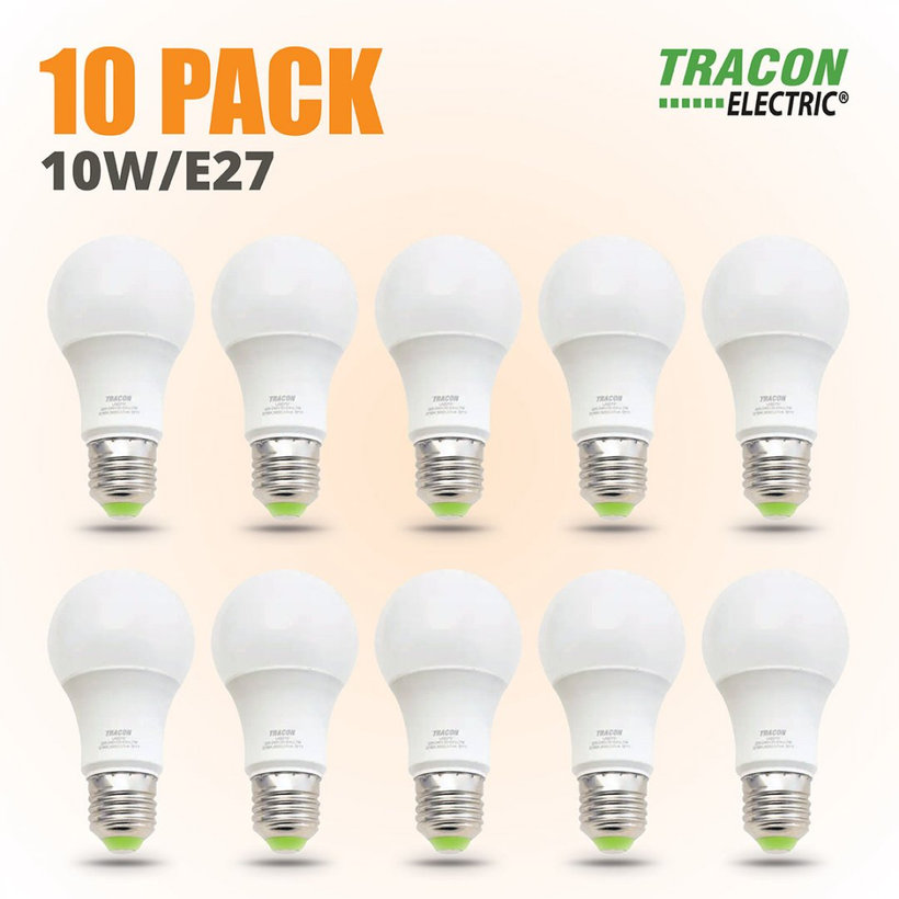LED žárovka E27 10W neutrální bílá 10ks balení