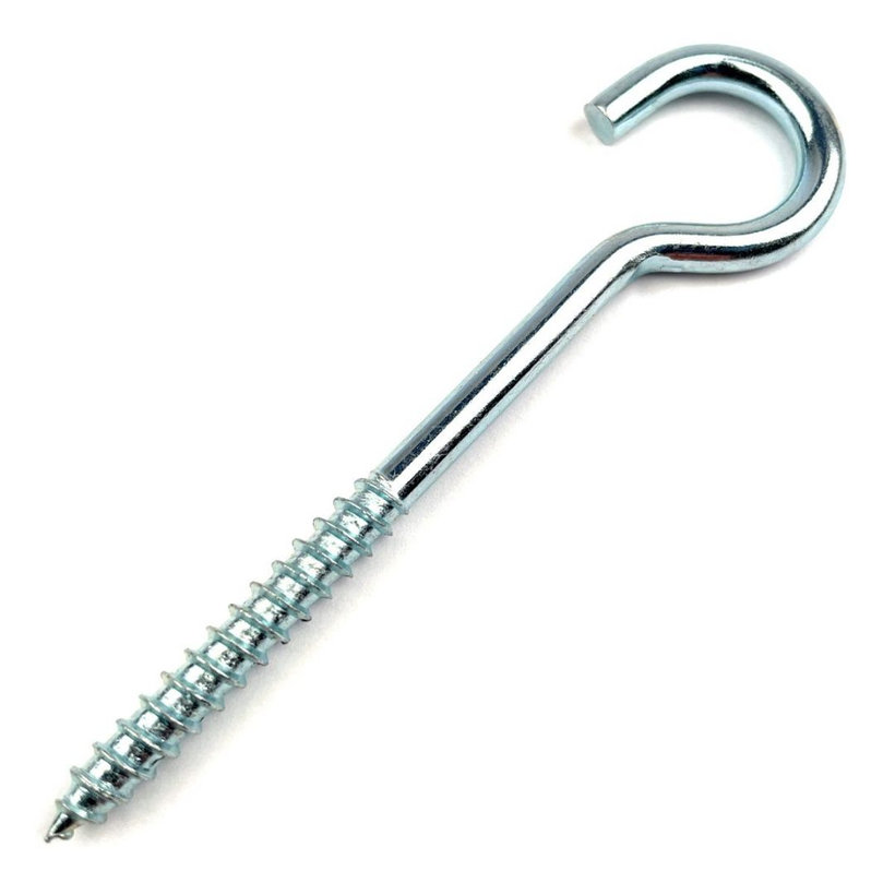Hák stropní s vrutem Zn - blistr 54
