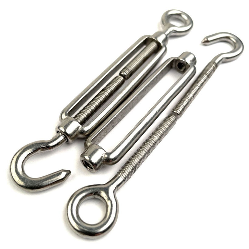 Nerezový napínač oko-hák A4 M8