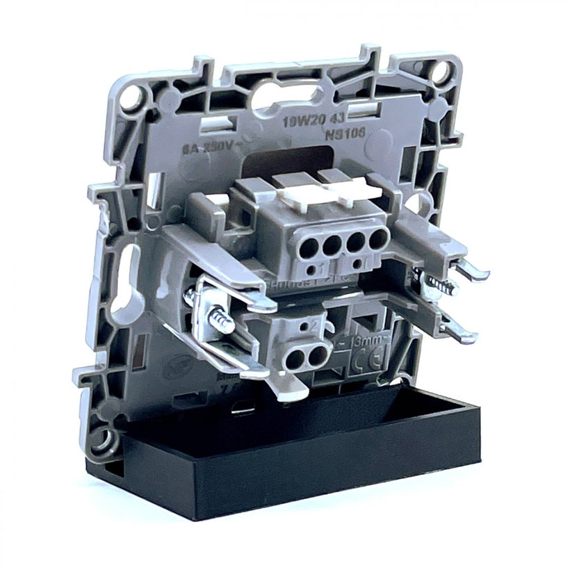 Niloé tlačítko 1/0 bílá