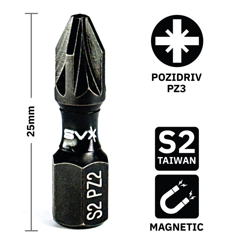 Bit magnetický PZ2x25mm