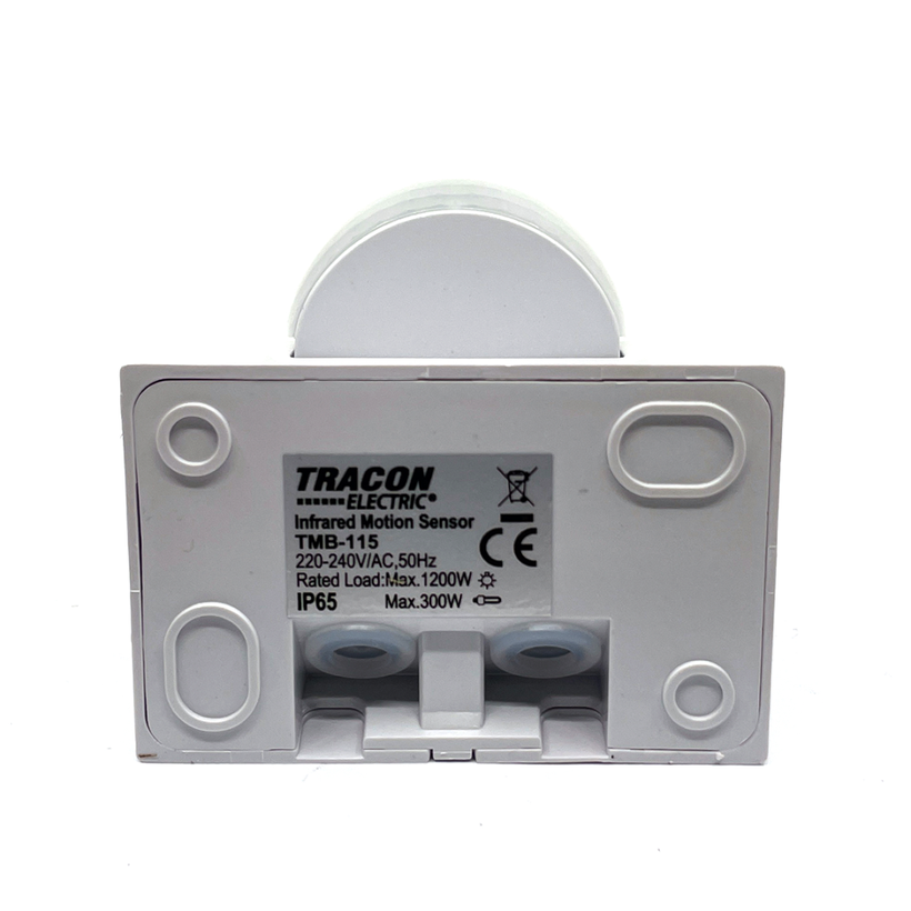 Snímač pohybu nástěnný - bílý 180°