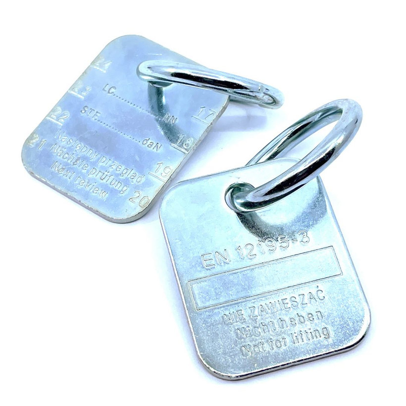 Identifikační štítek hranatý