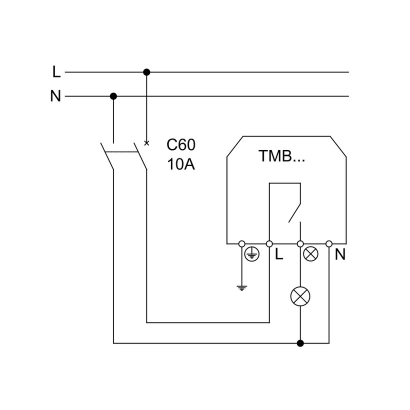 Snímač pohybu nástěnný - černý 180°