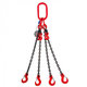 Řetězový závěs oko-4 háky tř 80 se zkracovačem (6 m, 2360/1700 kg, 6 mm)