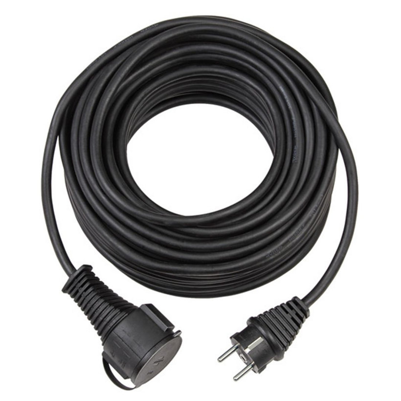 Prodlužovací kabel gumový černý