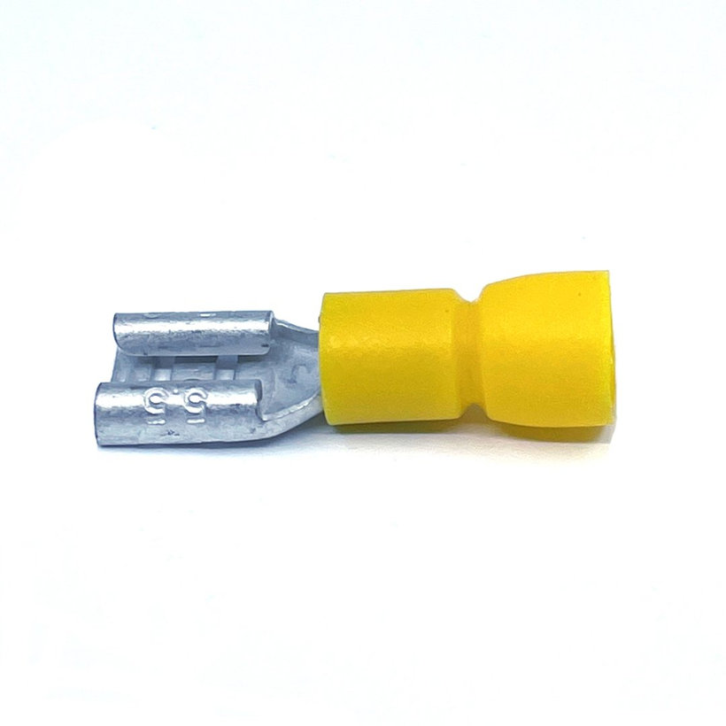 Izolované Cu lisovacie dutinky ploché žluté 6mm²