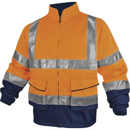 Reflexní pracovní bunda PHVES oranžová XL