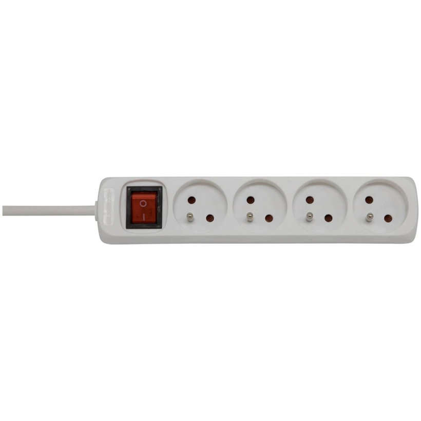 Prodlužovací kabel 16A bílý s vypínačem 4 zásuvky 3m 3G1,5