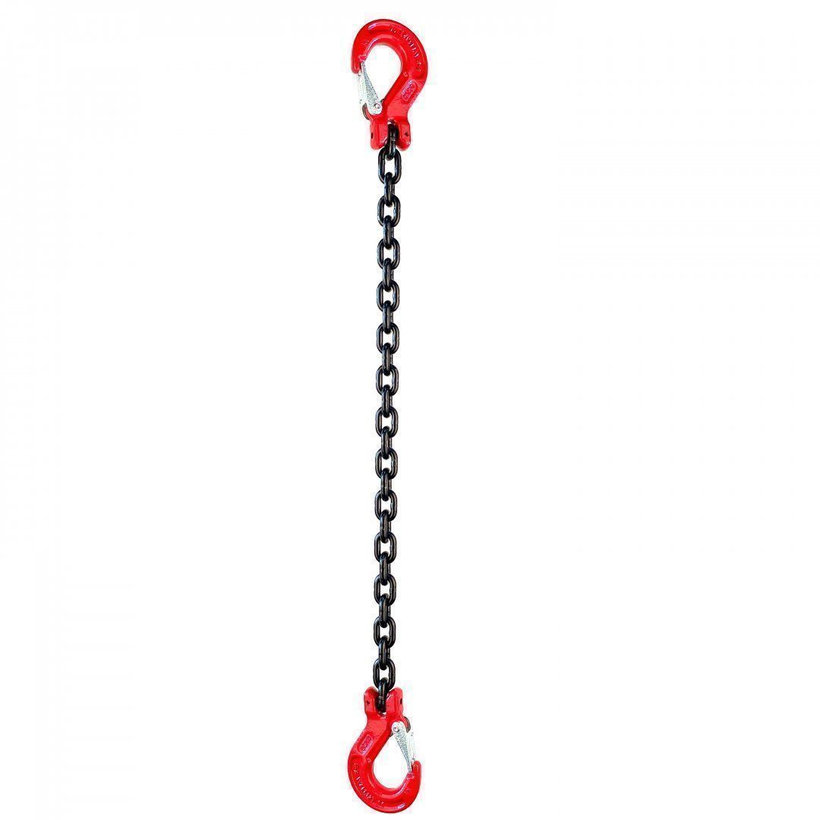 Řetězový závěs hák-hák tř 80 (5 m,  5300 kg, 13 mm)