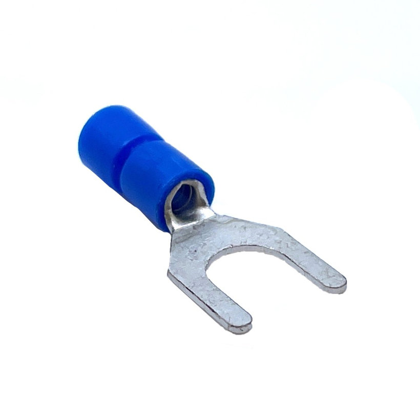 Izolované Cu lisovací vidlice modré 2,5mm²
