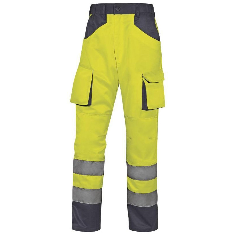 Reflexní pracovní kalhoty MACH2 HV žluté M