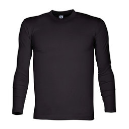 Tričko CUBA s dlouhým rukávem černé H13017 - XL