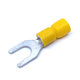 Izolované Cu lisovací vidlice žluté 6mm²