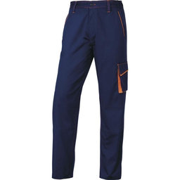 Pracovní kalhoty PANOSTYLE modrá-oranžová XL