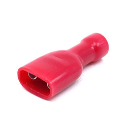 Celoizolované Cu lisovací dutinky ploché červené 1,5mm²