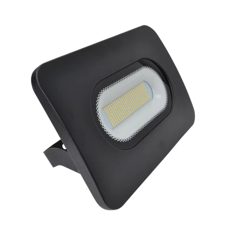 LED SMD reflektor černý 100W - neutrální bílá