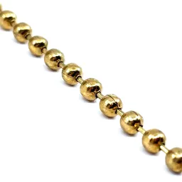 Řetěz kuličkový žlutý zinek 2,4mm