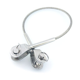 Lanová výplň zábradlí vidlice/vidlice 2,5mm/1m