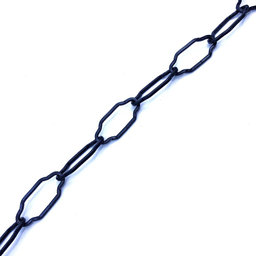 Řetěz ozdobný lustrový/černý zinek 2,3mm