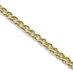 Řetěz ozdobný kroucený žlutý zinek 1mm