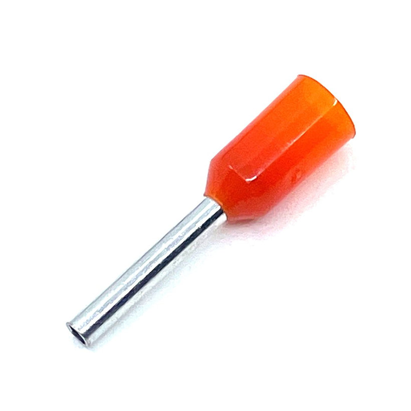 Izolovaná kabelová dutinka oranžová 0,5mm²