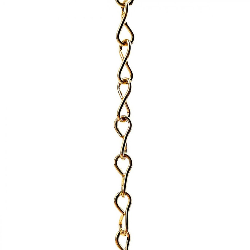 Řetěz jednoduchý žlutý zinek 1,3mm